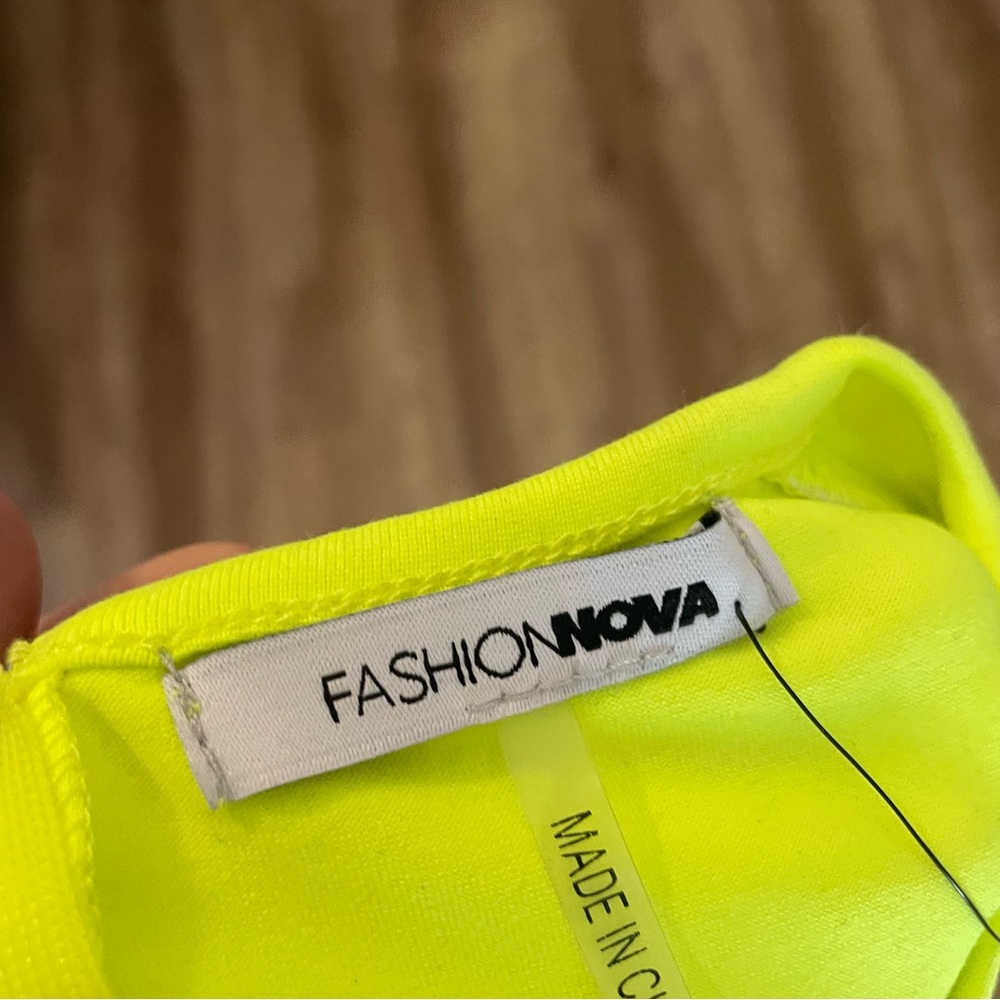 Fashion Nova Neon All About Bling Mini Dress - Picture 7 of 8